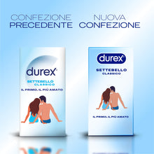 Carica l'immagine nel visualizzatore di Gallery, Durex Settebello Classico, Preservativi Durex Classici, Formato Convenienza, Confezione Riciclabile Salvaspazio, 40 Prof