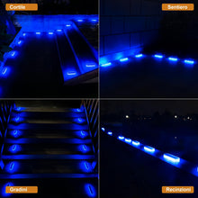 Carica l'immagine nel visualizzatore di Gallery, YiLaie Luci Solari Esterno, Luci da Esterno Giardino 360 ° Luce Solare LED Esterno IP68 Impermeabile, con Automatica On/