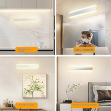 Carica l'immagine nel visualizzatore di Gallery, Dehobo Lampada da Specchio Bagno Led 14W IP44, Luce per Specchio Bagno Bianco Neutro 4000K, Faretto Bagno Specchio 1000L