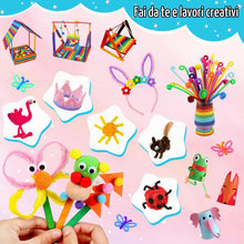 Carica l'immagine nel visualizzatore di Gallery, Lavoretti Creativi per Bambini,2500+PCS DIY Art Craft Set,Giochi Creativi