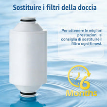 Carica l'immagine nel visualizzatore di Gallery, Cartuccia filtro di ricambio AWP175 compatibile con la doccia Philips AWP1775CH, elimina cloro e impurità, capacità di f