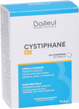 Carica l'immagine nel visualizzatore di Gallery, Cystiphane Confezione da 120 Compresse - Integratore alimentare contiene amminoacidi, vitamina B6 e zinco. Contribuisce alla crescita di Capelli e Unghie