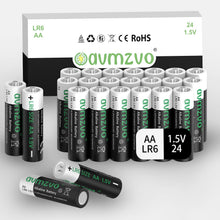 Carica l'immagine nel visualizzatore di Gallery, Batterie AA, LR6 Batteria alcalina 24 pezzi a lunga durata Power 1,5V, Potente, Può essere utilizzata per giocattoli, sv