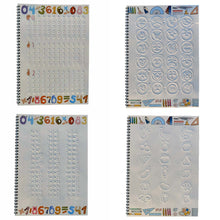 Carica l'immagine nel visualizzatore di Gallery, Groove Calligraphy 4 Quaderni Riutilizzabili, A4 con Scanalature Premium, Alfabeto, Corsivo, Numeri, Disegni+2 Penne Mag