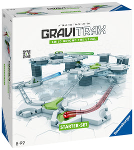 Ravensburger - GraviTrax Starter Kit, Pista di Biglie, Gioco Interattivo ed Educativo STEM, per Bambini 8+ Anni e Adulti, Compatibile con tutti i GraviTrax, 124 Pezzi