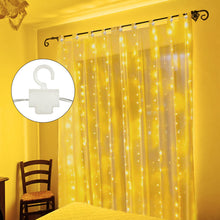 Carica l'immagine nel visualizzatore di Gallery, Jsdoin - Luci per tende, 3 m x 3 m, 300 LED, 8 modalità, telecomando con timer, luminosità regolabile, per camera da let