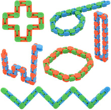 Carica l'immagine nel visualizzatore di Gallery, Yeefunjoy 6 Pezzi 24 Link Stravaganti Tracce Snap and Click Fidget Toys