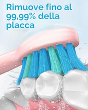 Carica l'immagine nel visualizzatore di Gallery, Spazzolino Elettrico Sonico per Adulti e Bambini - Spazzolino Elettrico con 8 Testine, 5 Modalità, Impermeabile IPX7, Sp