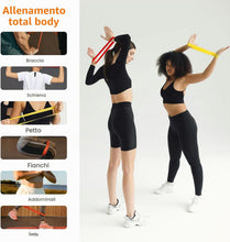 Carica l'immagine nel visualizzatore di Gallery, GRIFEMA GA5001 Fasce Elastiche Fitness Set da 5 – Elastici Palestra