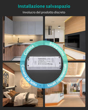 Carica l'immagine nel visualizzatore di Gallery, REYLAX Trasformatore LED 24V 60W 2.5A Dimmerabile Triac &amp; 0/1-10V