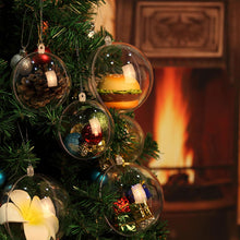 Carica l'immagine nel visualizzatore di Gallery, Uten 20 x Palla Trasparente plastica Palla di Natale Ornamentale per Decorare Alberi di Natale (8 cm)