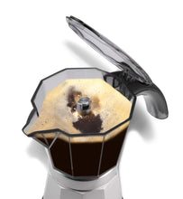 Carica l&#39;immagine nel visualizzatore di Gallery, De&#39;Longhi Alicia PLUS EMKM4.B Caffettiera Moka Elettrica 2-4 Tazze, 450 W, Nero/Argento