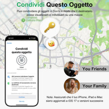 Carica l'immagine nel visualizzatore di Gallery, Localizzatore Smart Air Tracker Tag Compatibile Apple Dov'è (solo iOS), Batteria di Ricambio Inclusam, Adatto per Chiavi