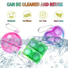 Carica l'immagine nel visualizzatore di Gallery, Yeefunjoy 30PCS Mini Pop Push It Fidget Toy Portachiavi giocattolo manuale