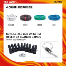 Carica l'immagine nel visualizzatore di Gallery, Magma Rotolo di Corda Elastica | Corde Elastiche da 6 mm di Diametro per Pesca, Vela, Campeggio, e Fissaggio Teloni | Ex