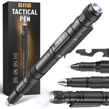 Carica l'immagine nel visualizzatore di Gallery, BIIB Idee Regalo Uomo,Penna Tattica, Multiuso Penna con Torcia Elettrica