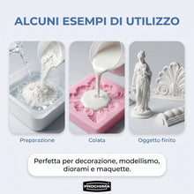 Carica l'immagine nel visualizzatore di Gallery, PROCHIMA, Marmorina Bianca, Polvere Mescolabile con Acqua, Simile alla Ceramica, 1 Kg