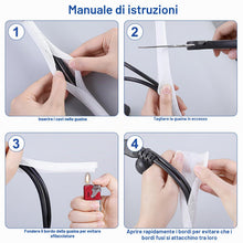 Carica l'immagine nel visualizzatore di Gallery, VINATO 3m Guaina Cavi Bianca, 13-20mm Copricavo Bianco
