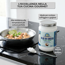 Carica l'immagine nel visualizzatore di Gallery, Exponatura Olio di Cocco Biologico 500ml – Crudo e Vergine, Spremuto a Freddo – 100% Naturale, Gusto Delicato per Cucina
