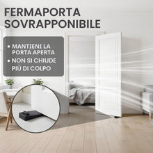 Carica l'immagine nel visualizzatore di Gallery, Oderra Fermaporta da Pavimento, 6 Pezzi, Nero, Impilabile 3-12 mm