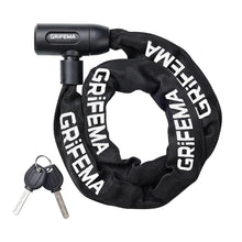 Carica l'immagine nel visualizzatore di Gallery, GRIFEMA GA1201-12 Lucchetto antifurto per bicicletta con chiave, lucchetto a catena per biciclette, moto, scooter, 120 c