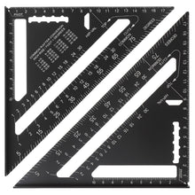 Carica l'immagine nel visualizzatore di Gallery, QWORK® Set Completo Squadre Falegnameria (Kit da 2) con Squadra 185mm in Alluminio e Squadra Combinata 300mm in Acciaio 