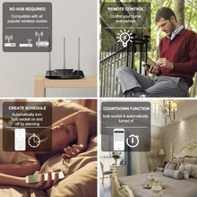 Carica l'immagine nel visualizzatore di Gallery, QIACHIP Adattatore Portalampada Wifi per Lampadine E27