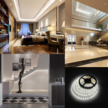 Carica l'immagine nel visualizzatore di Gallery, Striscia LED flessibile 3528 SMD LED Nastro 5m una bobina 12VDC 300leds 5000x8mm Nastro Luci (Bianco Natura)