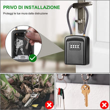 Carica l'immagine nel visualizzatore di Gallery, Diyife Cassetta Sicurezza per Chiavi, [Impermeabile] 4 Cifre