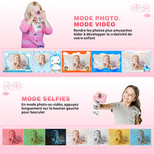 Carica l'immagine nel visualizzatore di Gallery, ASTGMI Macchina Fotografica Bambini Istantanea, 2,4 Pollici 1080P Fotocamera Bambini Selfie con Carta da Stampa e 32GB Scheda, Giocattolo Regalo di Natale Bambino e Bambina 3 4 5 6 7 8 Anni (Rosa)