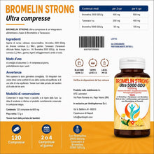 Carica l'immagine nel visualizzatore di Gallery, Bromelina 5000 Gdu Con Tarassaco Fino a 4 mesi di fornitura 120 Compresse - ImmunoSTRONG