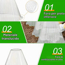 Carica l'immagine nel visualizzatore di Gallery, KAHEIGN 20 Pezzi Campane per Piante da Giardino, 22CM x 19CM Copertura per Campana per Piante in Plastica Mini Serra Riu