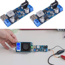 Carica l'immagine nel visualizzatore di Gallery, RUNCCI-YUN DC 6V 9V 12V 24V to DC 5V 5A Convertitore Buck USB Module 9V-36V Step Down to DC 5V Transformer Dual Output V