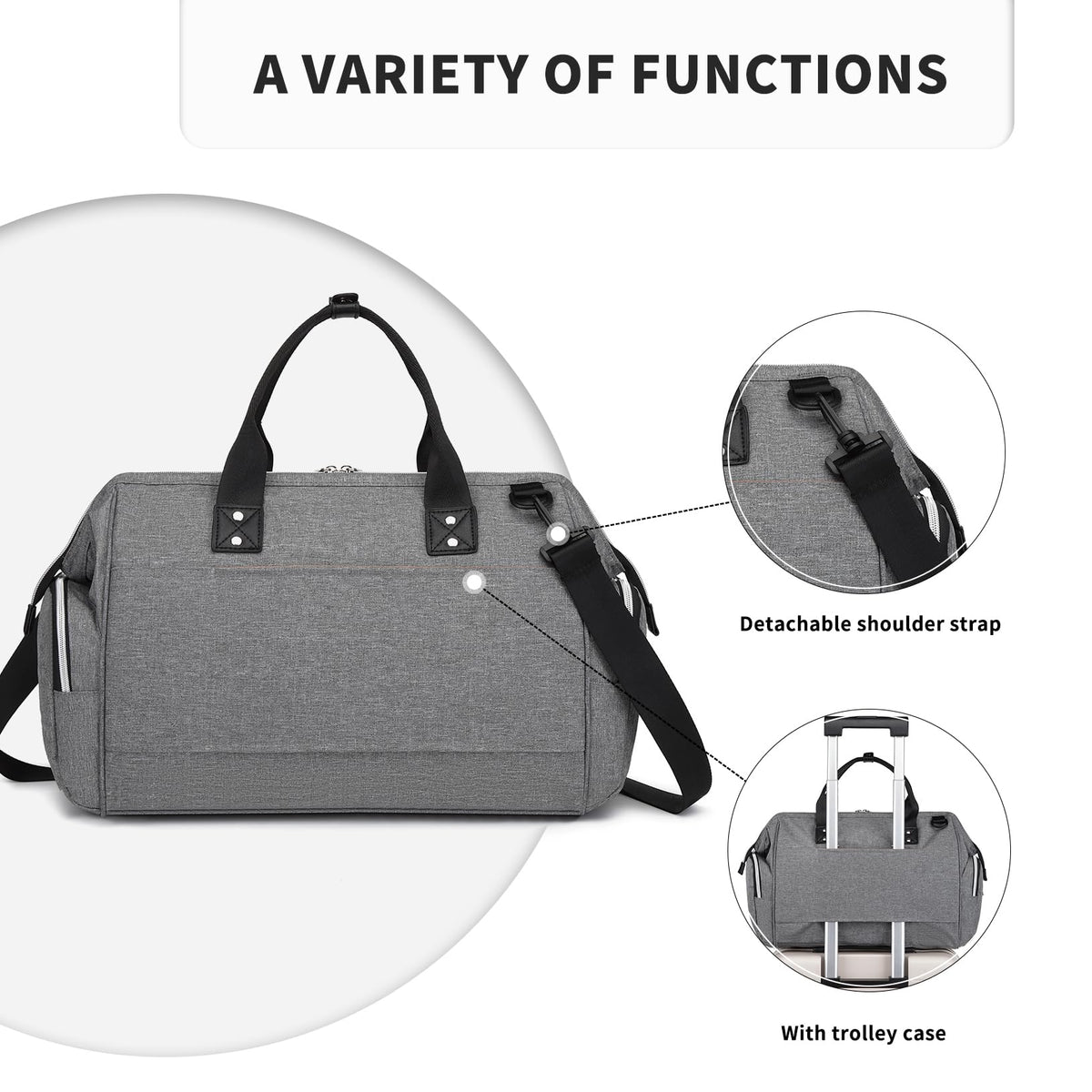 Borsa Cambio Neonato KONO Borsa Fasciatoio Per Neonati - Borsa Pannolini Impermeabile Per Mamma E Papà, Tascabile E Versatile Trio Passeggino Neonati