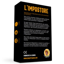 Carica l'immagine nel visualizzatore di Gallery, Oh Happy Games - L'Impostore - Riesci a scoprirlo? Bluff, creatività, gioco di parole e di sospetto! Divertente Gioco da tavolo per bambini e adulti