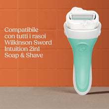 Carica l'immagine nel visualizzatore di Gallery, Wilkinson Sword Intuition Soap &amp; Shave Sensitive, rasoi donna, 6 ricariche