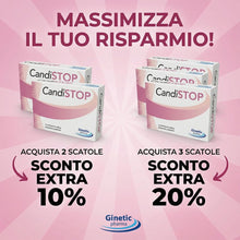 Carica l'immagine nel visualizzatore di Gallery, Candistop, Integratore CANDIDE Recidive - Ripristina Flora Batterica e Vaginale, con fermenti e INULINA