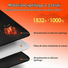 Carica l'immagine nel visualizzatore di Gallery, Tappeto Ignifugo per Camino, 80x50x0.1cm Tappetino Ignifugo per Camino, Tappeto Ignifugo per Stufa a Legna, Tappetino Ca