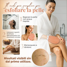 Carica l'immagine nel visualizzatore di Gallery, Guanto Esfoliante Corpo Per la Doccia, Viscosa Naturale al 100% - 2 pezzi