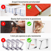 Carica l'immagine nel visualizzatore di Gallery, Newaner 6 pcs grande ferma tovaglia da tavola Inossidabili da giardino0-5cm