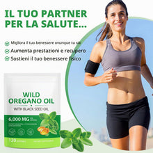 Carica l'immagine nel visualizzatore di Gallery, Olio di origano 120 capsule, oil of oregano with black seed oil, olio di origano in capsule con olio di semi neri | Non 