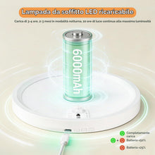 Carica l'immagine nel visualizzatore di Gallery, Lampada da soffitto a batteria con sensore di movimento, lampada da soffitto LED wireless per interni, dimmerabile con b
