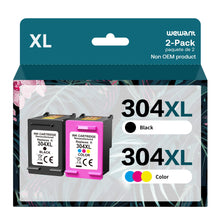 Carica l'immagine nel visualizzatore di Gallery, Wewant 304XL Cartucce d'inchiostro per 304 XL Nero e Colore, ad Alta Capacità, per DeskJet 2600 2620 2630 3700 3720 3730 3733 3735 3750 3760 3762 3764, ENVY 5000 5010 5020 5030 5032(2-Pack)