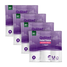 Carica l&#39;immagine nel visualizzatore di Gallery, by Amazon Carta Igienica, 3 Veli Trapuntata, Morbida e Setosa, 36 Rotoli (4 Confezioni da 9), 200 Fogli per Rotolo, Certificata FSC