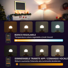 Carica l'immagine nel visualizzatore di Gallery, DUSKTEC Lampadine LED E27 Smart, Compatibile Alexa, Lampadina Inteligente Bluetooth 12W 1000LM 100W Equivalente, Dimmera