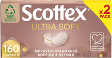 Carica l'immagine nel visualizzatore di Gallery, Scottex Ultra Soft Box Fazzoletti di carta, 160 Pz, 2 Box da 80 Fazzoletti
