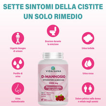 Carica l'immagine nel visualizzatore di Gallery, D-Mannosio Puro 2200 mg con Mirtillo Rosso – 180 Capsule | Integratore Donna e uomo per Vie Urinarie e Cistite | Support