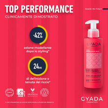 Carica l'immagine nel visualizzatore di Gallery, GYADA COSMETICS, Fluido Gel Modellante Capelli Ricci e Mossi, Effetto Definito, 98% Ingredienti Naturali, Azione Discipl