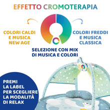 Carica l&#39;immagine nel visualizzatore di Gallery, Chicco Palestrina dei Colori Azzurra 3in1, Palestrina Neonato Multifunzione Elettronica con Tappeto Neonato, Proiettore Stelle, Luce Notturna Removibile e Melodie Rilassanti - Giochi Neonato 0+ Mesi