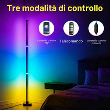 Carica l'immagine nel visualizzatore di Gallery, Lampada da Terra LED Dimmerabile,120cm Lampada da Terra RGB con Telecomando